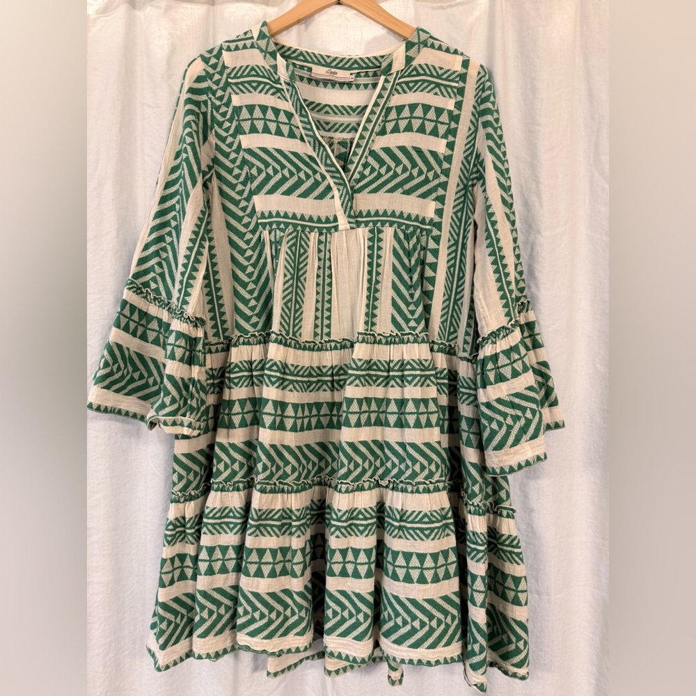 Anthropologie Devotion Twins Ella Green Dress - Small